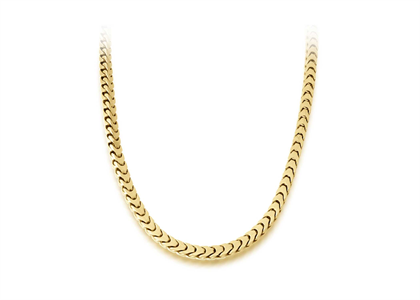 Gold Plated Mens Snake Chain